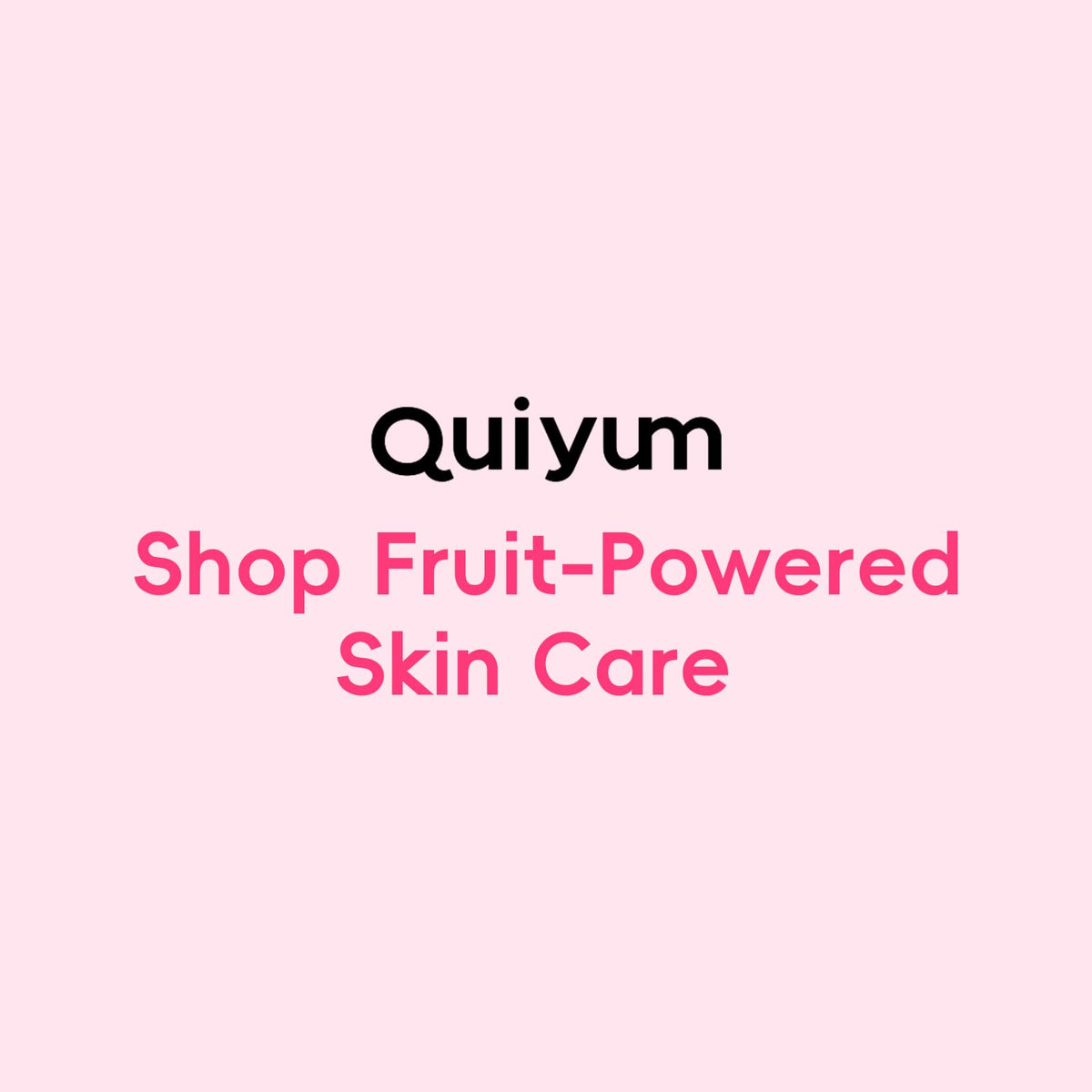 QUIYUM Skincare Set contents displayed together