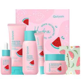 QUIYUM Watermelon & Niacinamide Skincare Set with five products