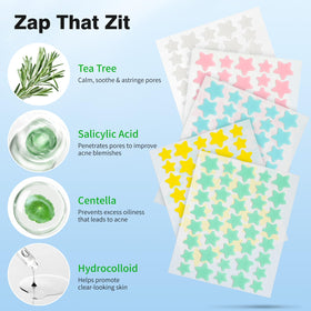 QUSTERE Pimple Patches green star shape in packaging