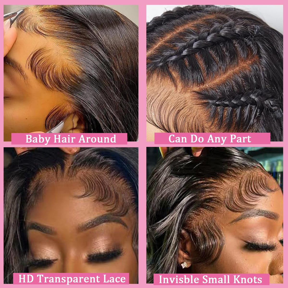 QZOQZO 13x6 Lace Front Wig displayed on a mannequin