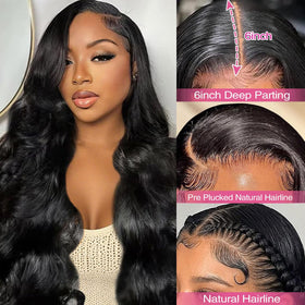 QZOQZO 13x6 Lace Front Wig packaging