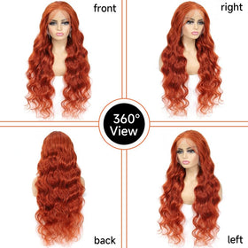QZOQZO Ginger Lace Front Wig close-up of adjustable straps