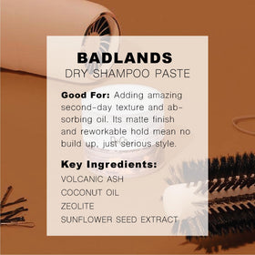 R+Co Badlands Dry Shampoo Paste 62g jar top view