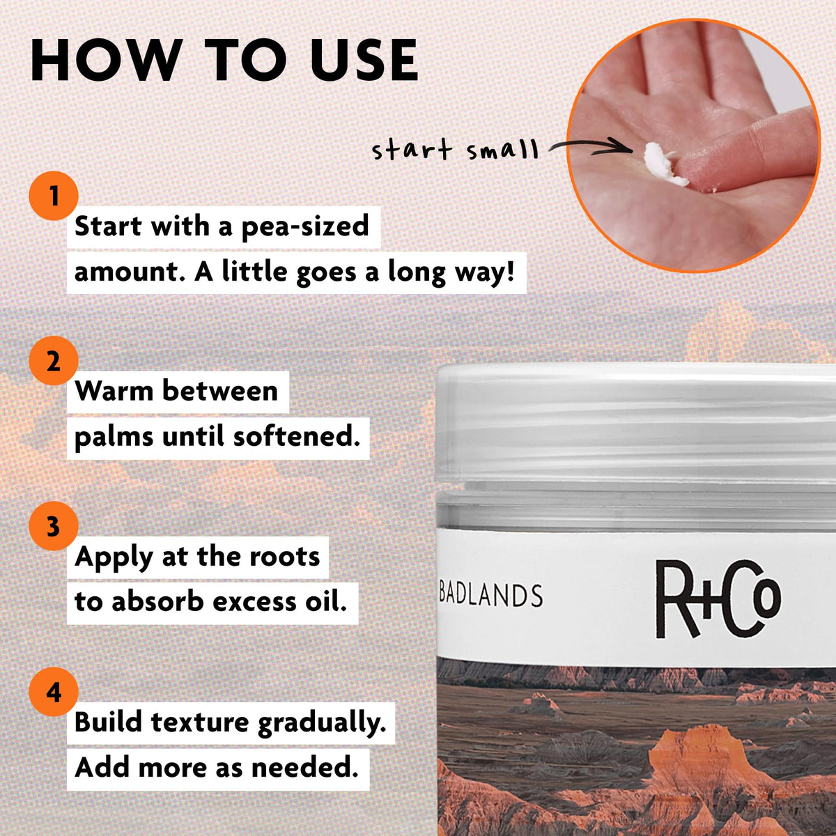 R+Co Badlands Dry Shampoo Paste ingredients list