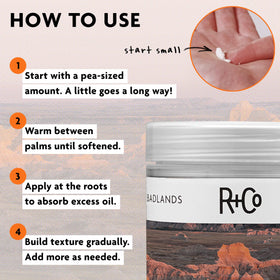 R+Co Badlands Dry Shampoo Paste ingredients list