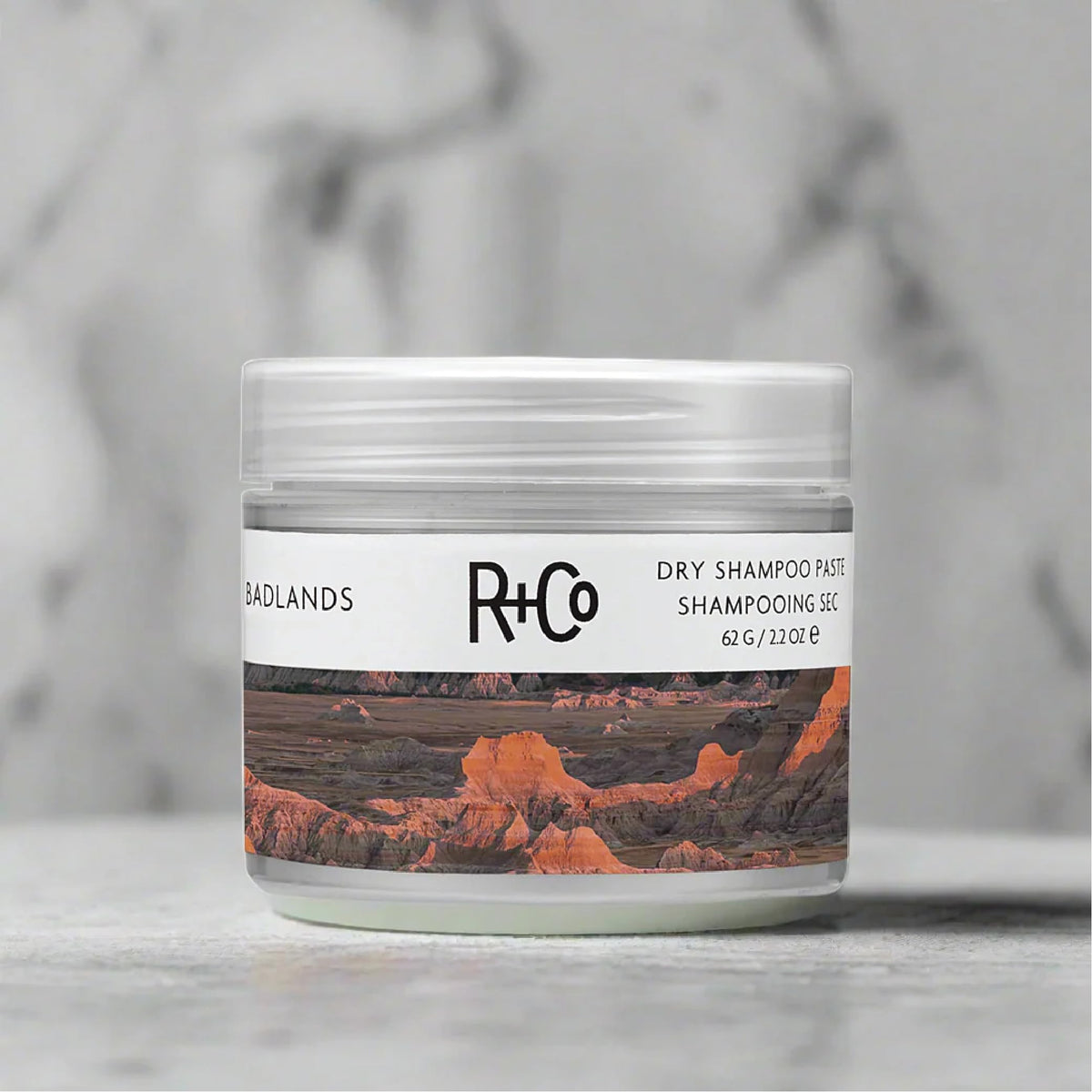 R+Co Badlands Dry Shampoo Paste lifestyle scene