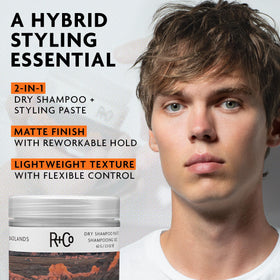 R+Co Badlands Dry Shampoo Paste texture close-up