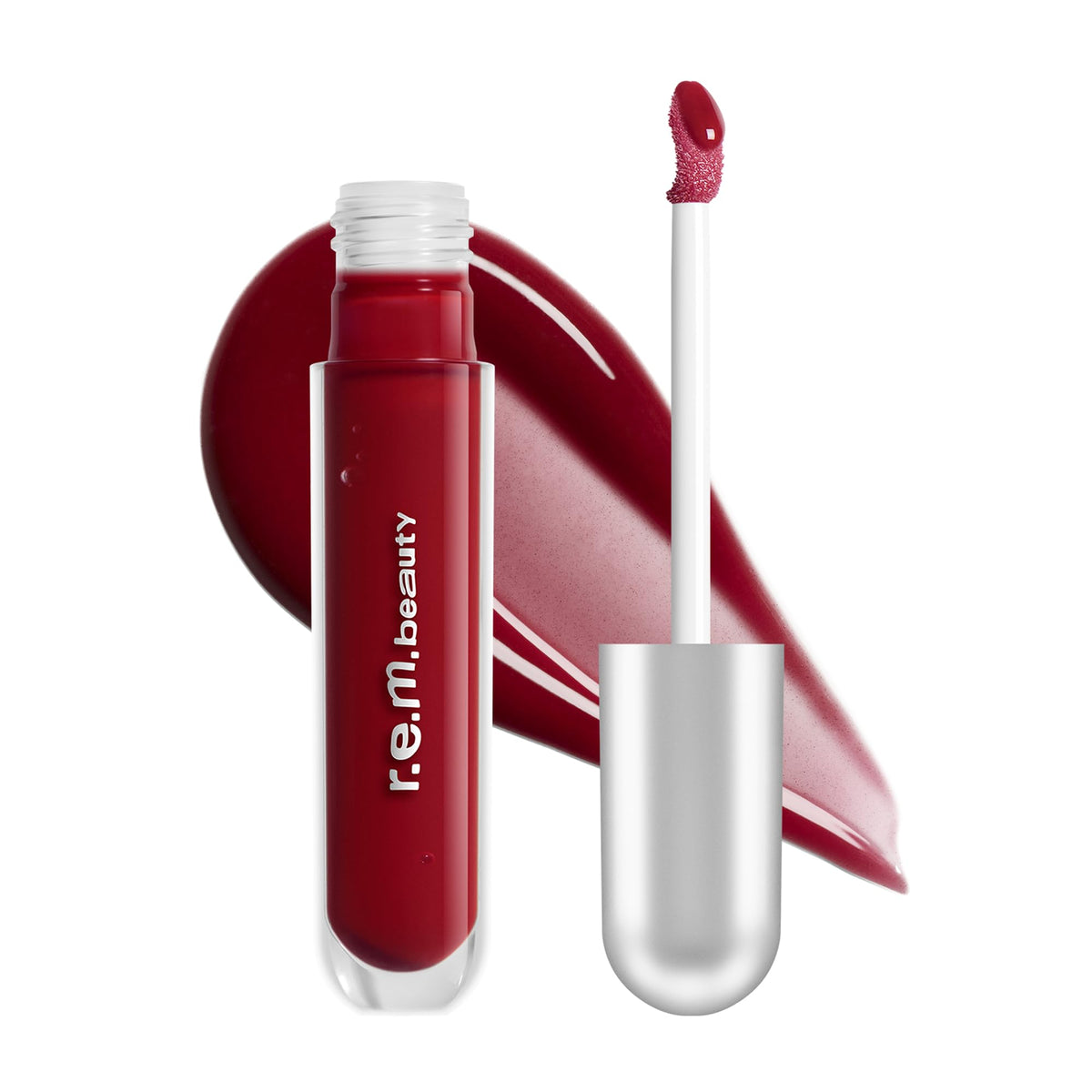r.e.m. beauty Cherry Cola Essential Drip Glossy Balm front view