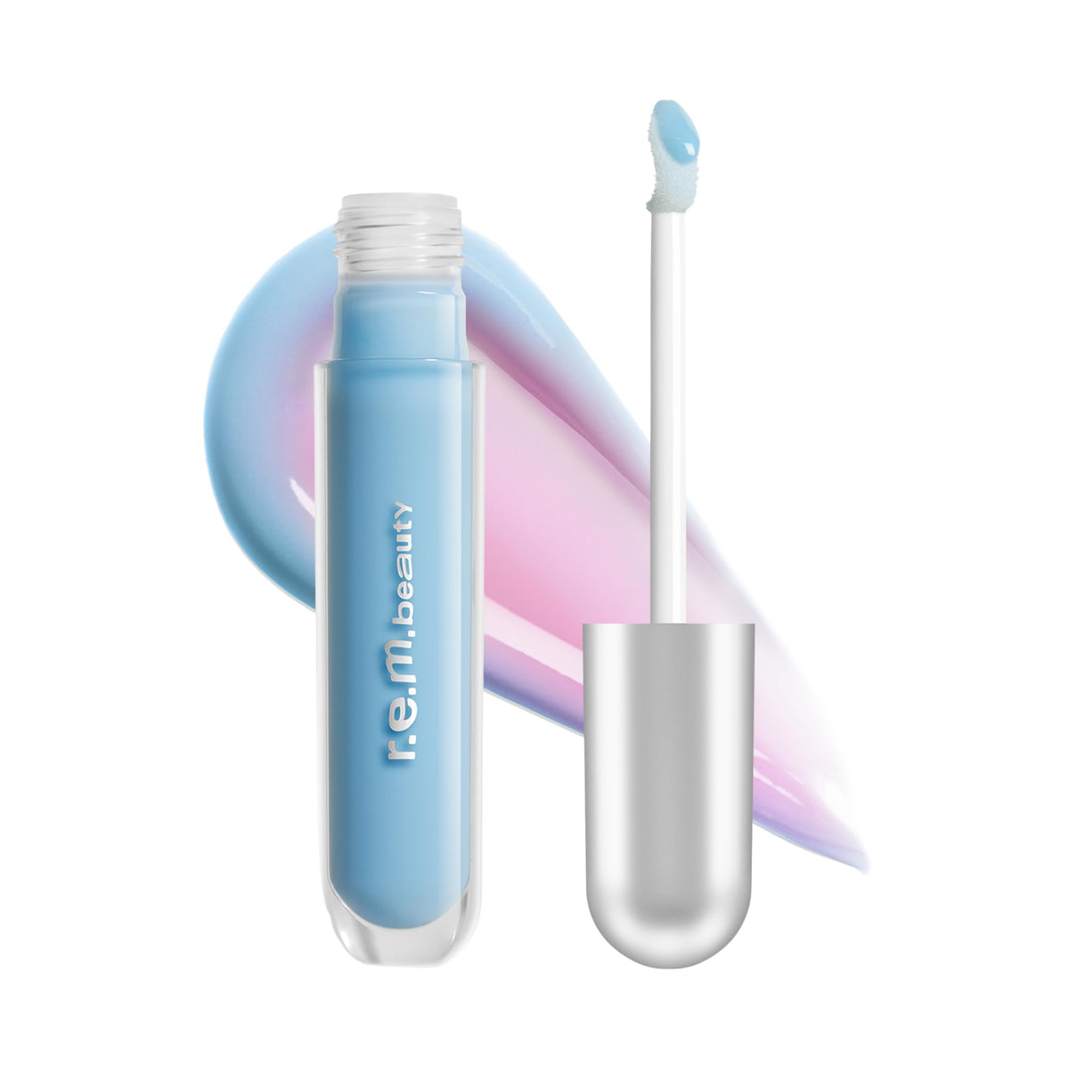 r.e.m. beauty Cotton Candy PH Essential Drip Glossy Balm front view