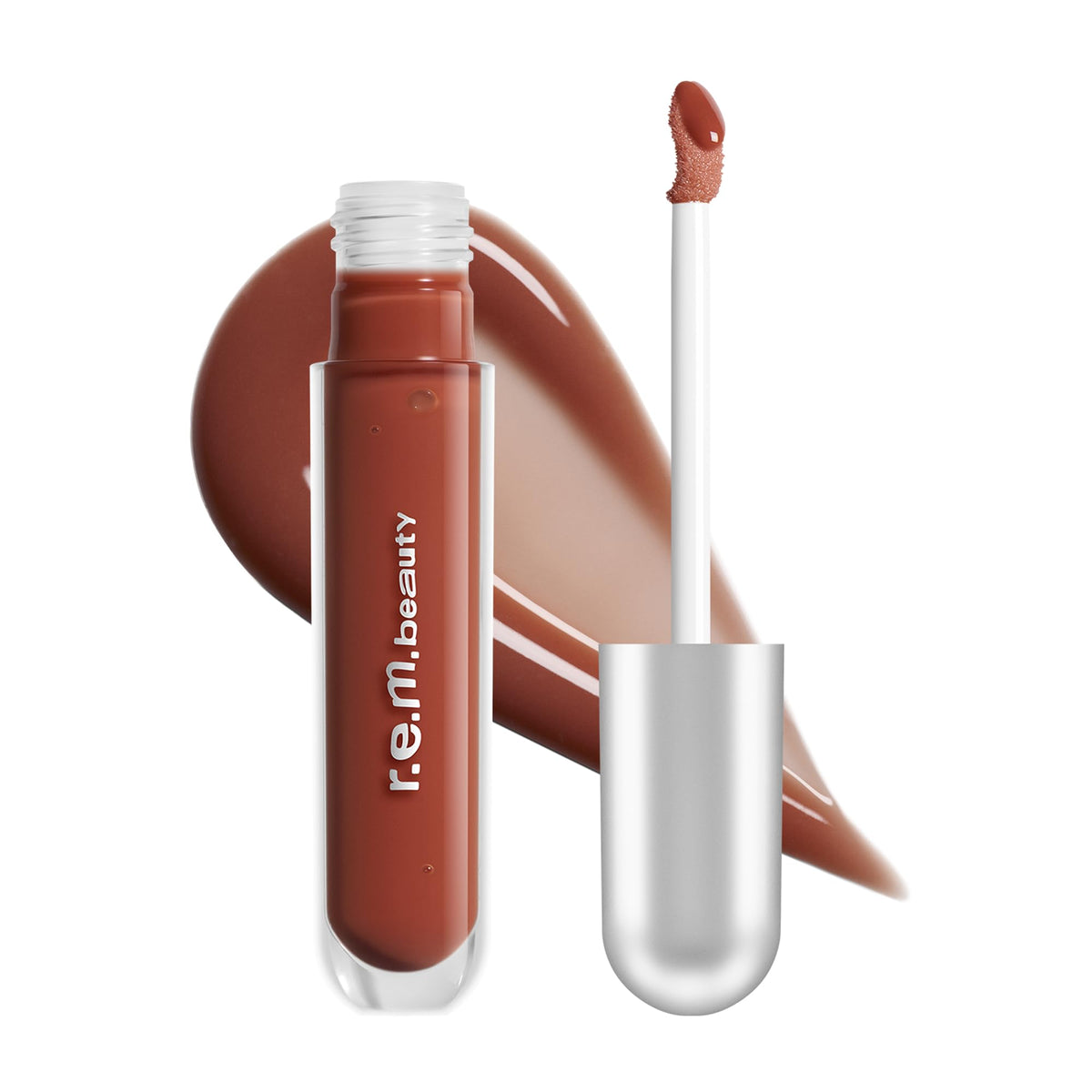r.e.m. beauty Hocus Cocoa Glossy Balm front view