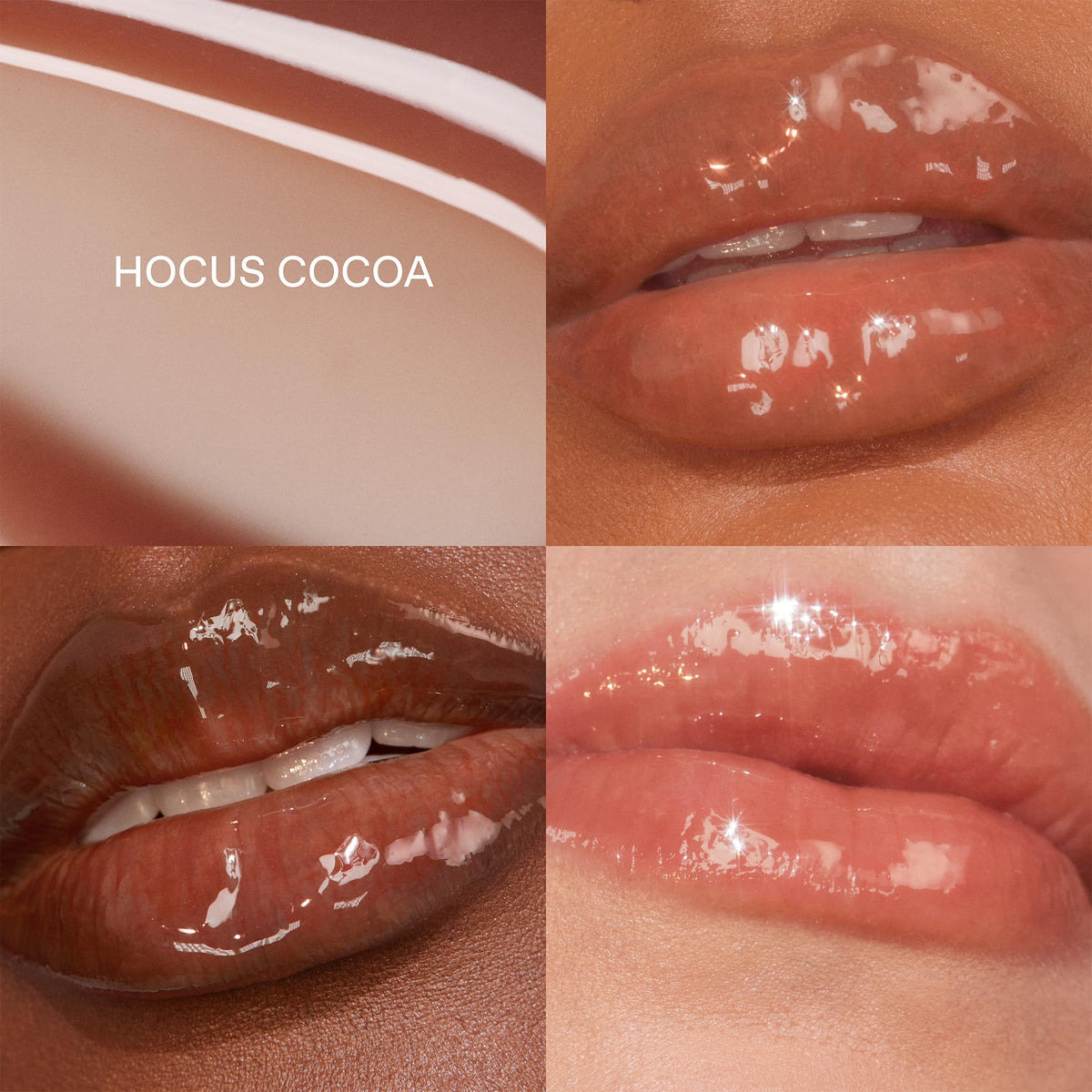 r.e.m. beauty Hocus Cocoa Glossy Balm packaging