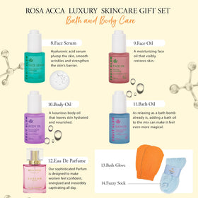 RA ROSA ACCA bath bombs and lip care products
