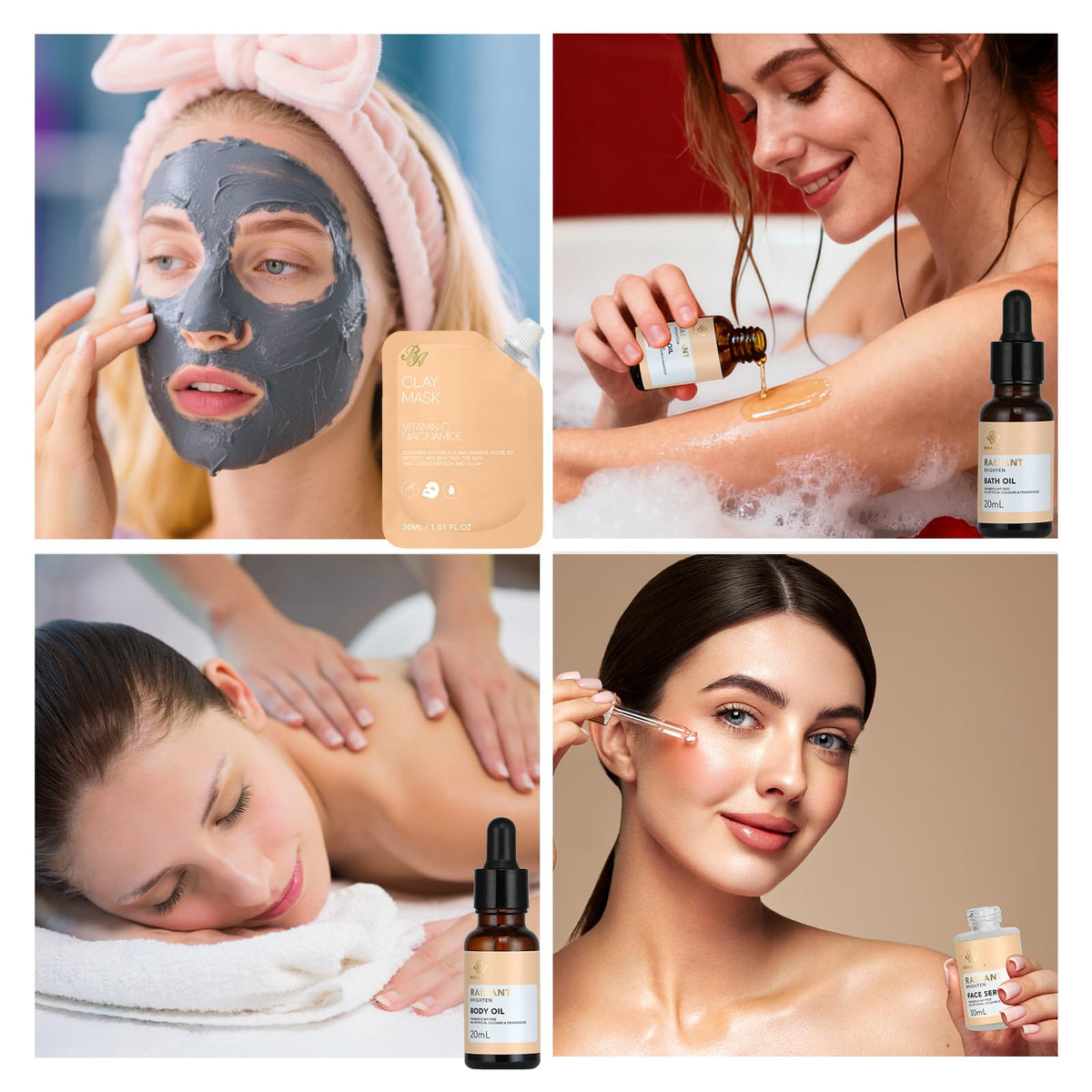 RA ROSA ACCA face serum and oils in Spa Gift Basket