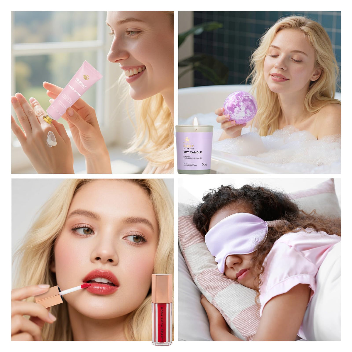 RA ROSA ACCA sheet masks and gel lip masks