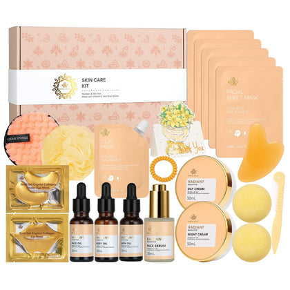 RA ROSA ACCA Spa Gift Basket Set 23 pcs front view