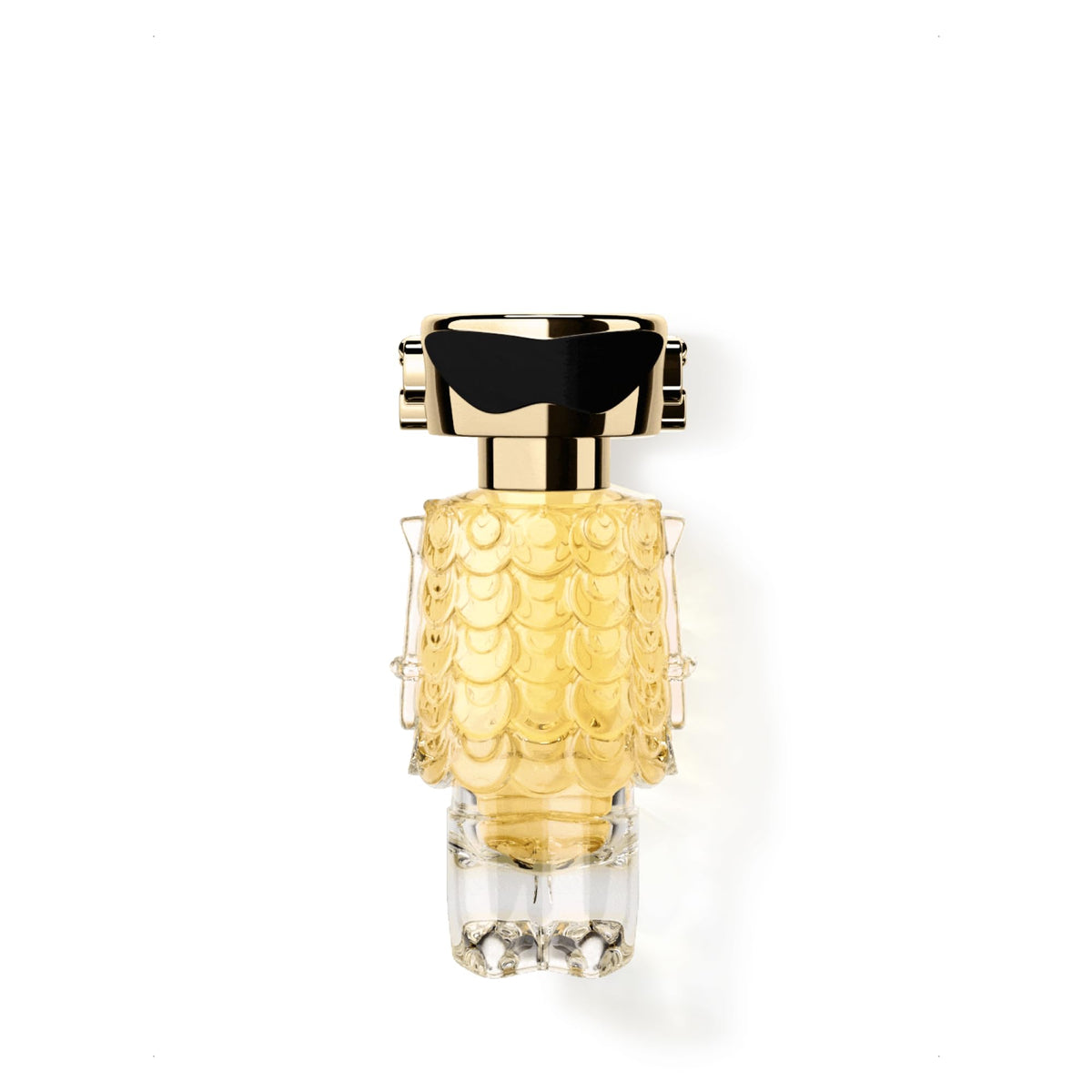 Rabanne Fame Parfum 1 oz glossy black bottle front view