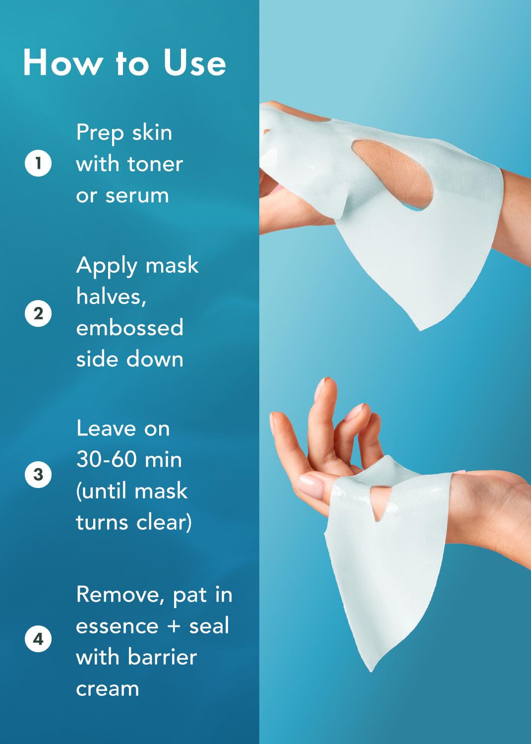 Rael Facial Mask showing cooling effect on skin