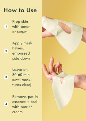 Rael Facial Mask showing essence absorption