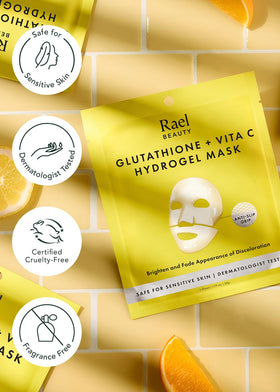 Rael Facial Mask with a soothing background