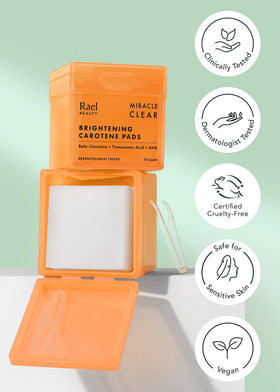 Rael Facial Masks displayed with skincare routine