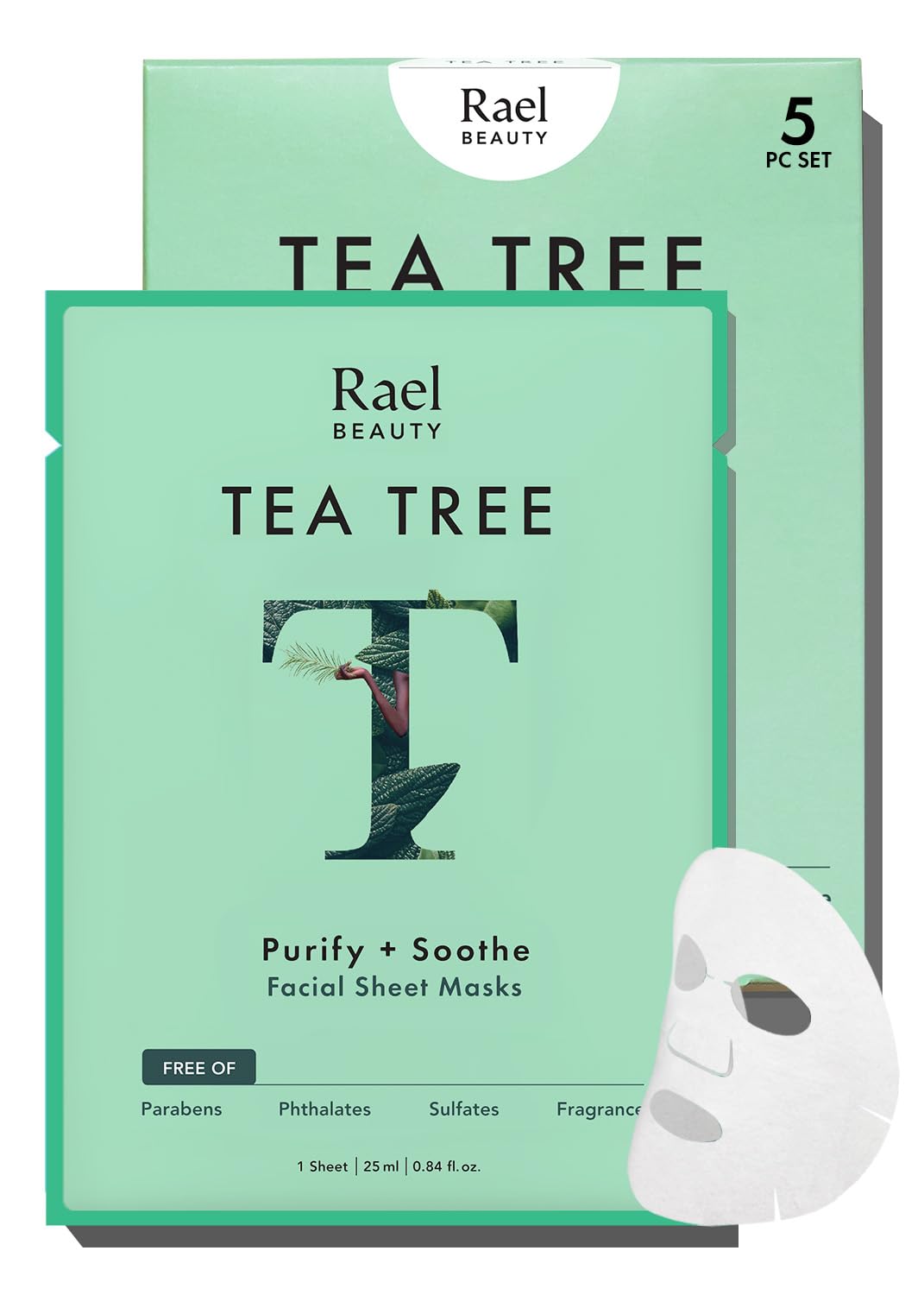 Rael Facial Masks front packaging view