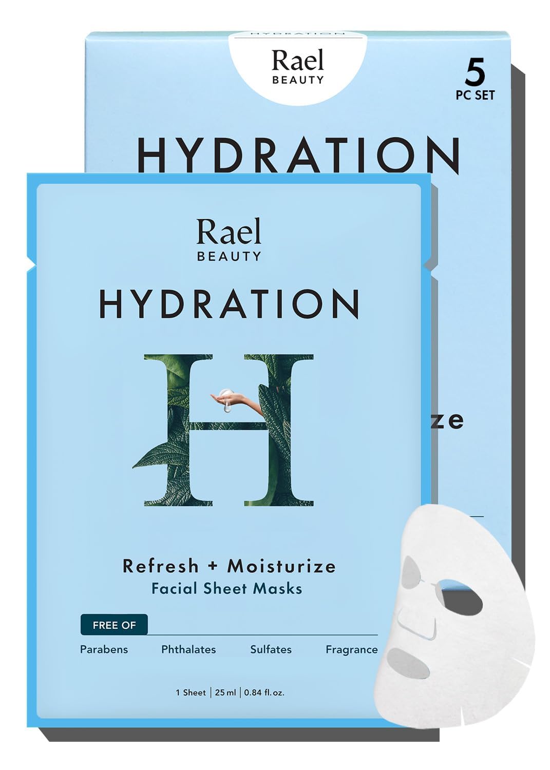 Rael Facial Masks front view showing packaging