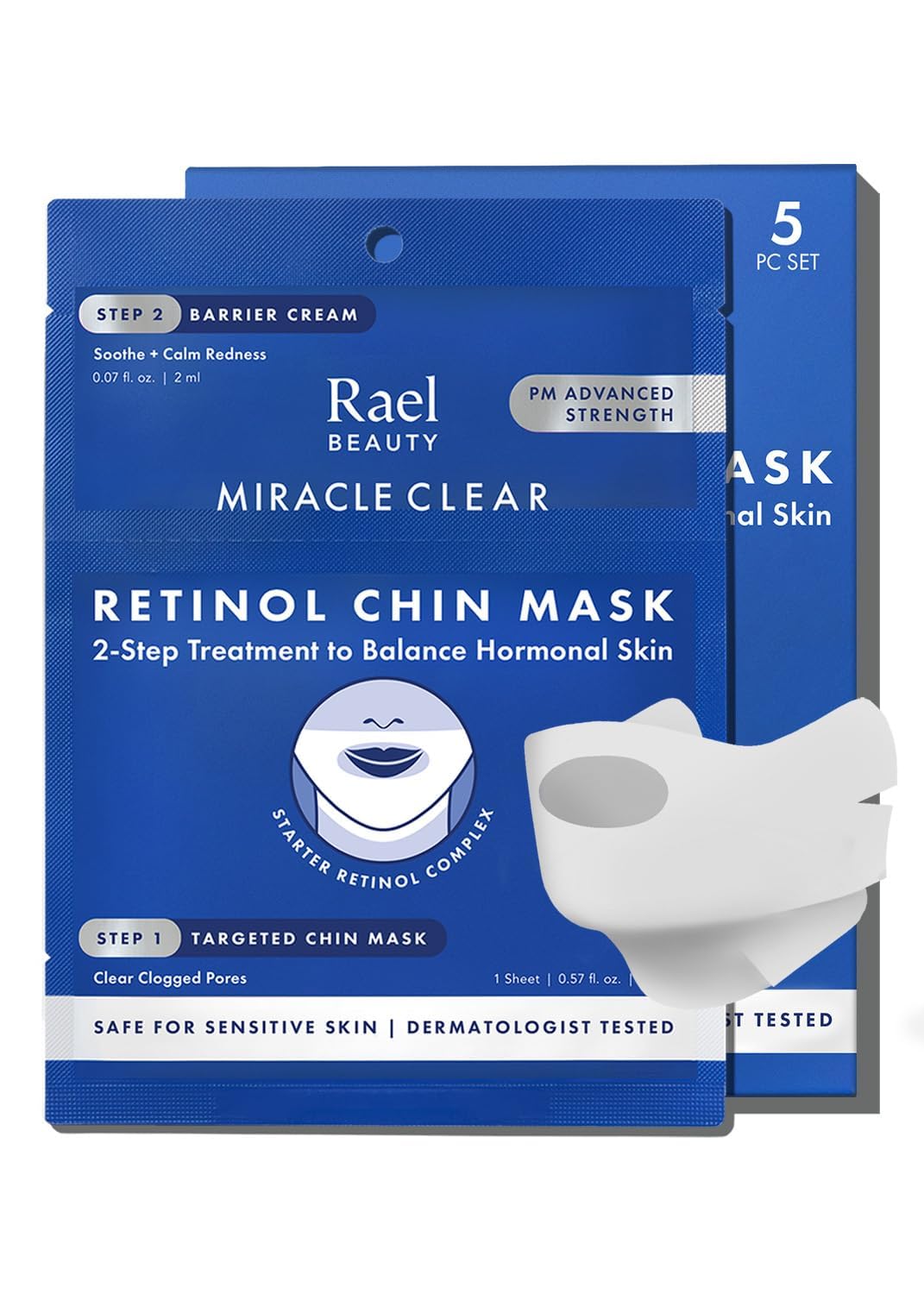 Rael Facial Masks Hydrating & Soothing chin mask front view