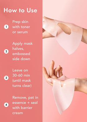 Rael Facial Masks Hydrating & Soothing embossed design