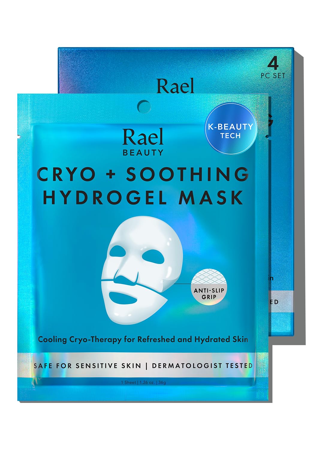 Rael Facial Masks Hydrating & Soothing Hydrogel Mask front view