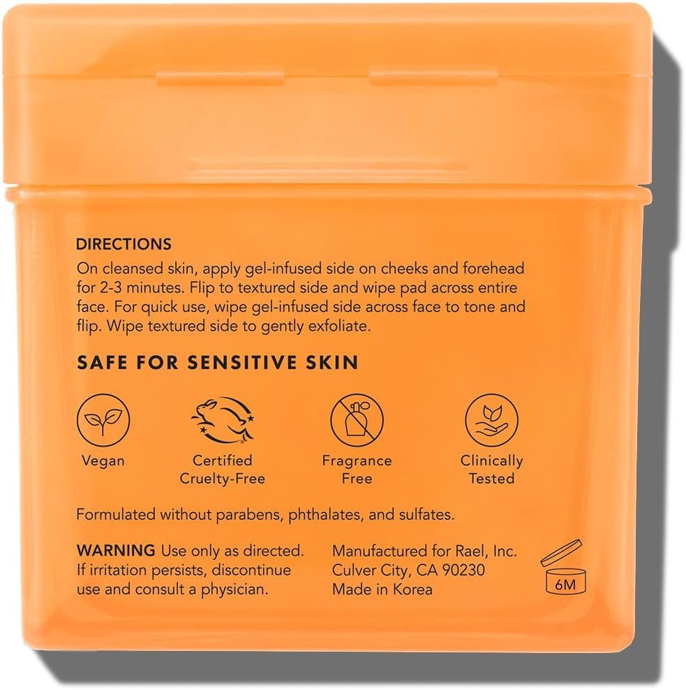 Rael Facial Masks ingredients list