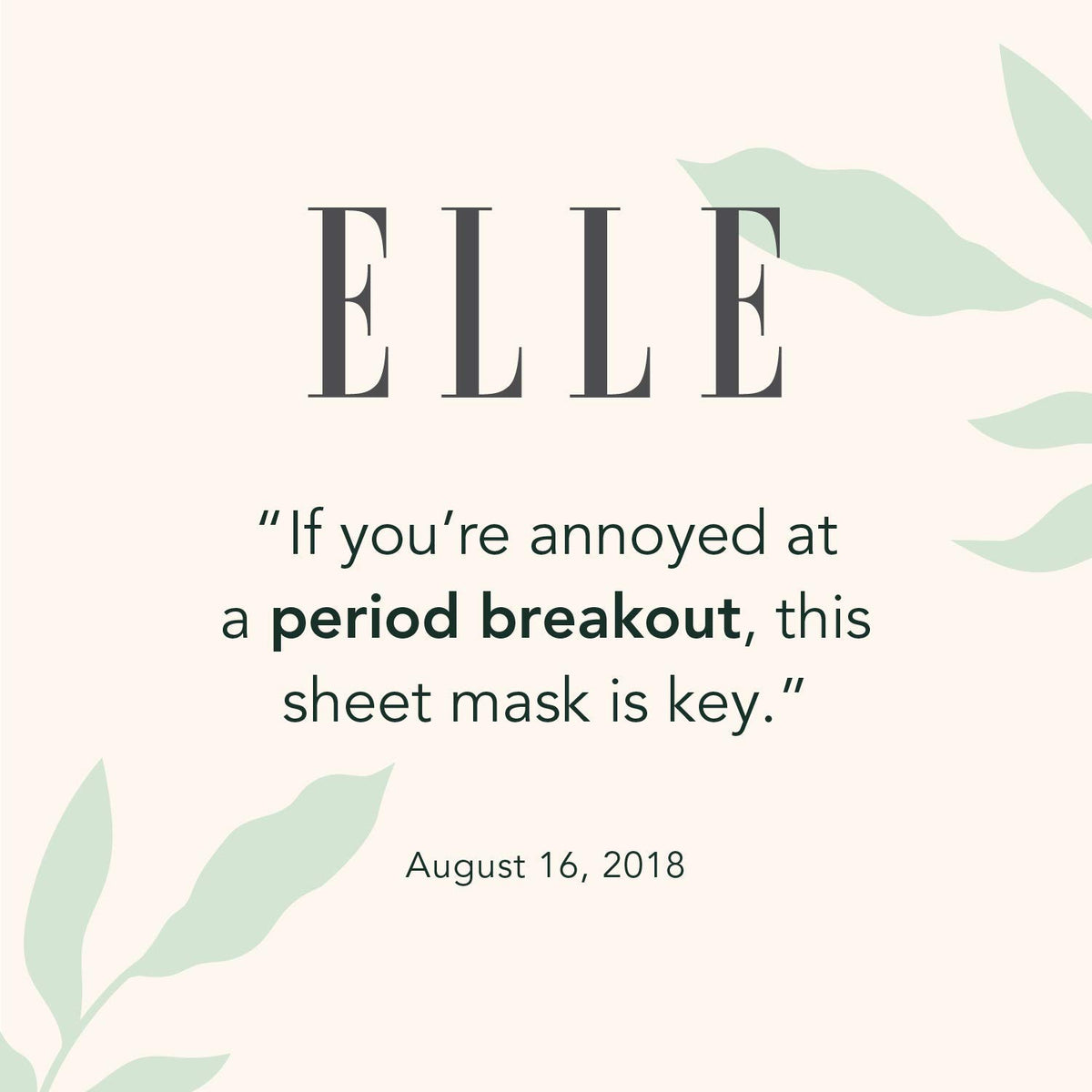 Rael Facial Masks showing ingredients list