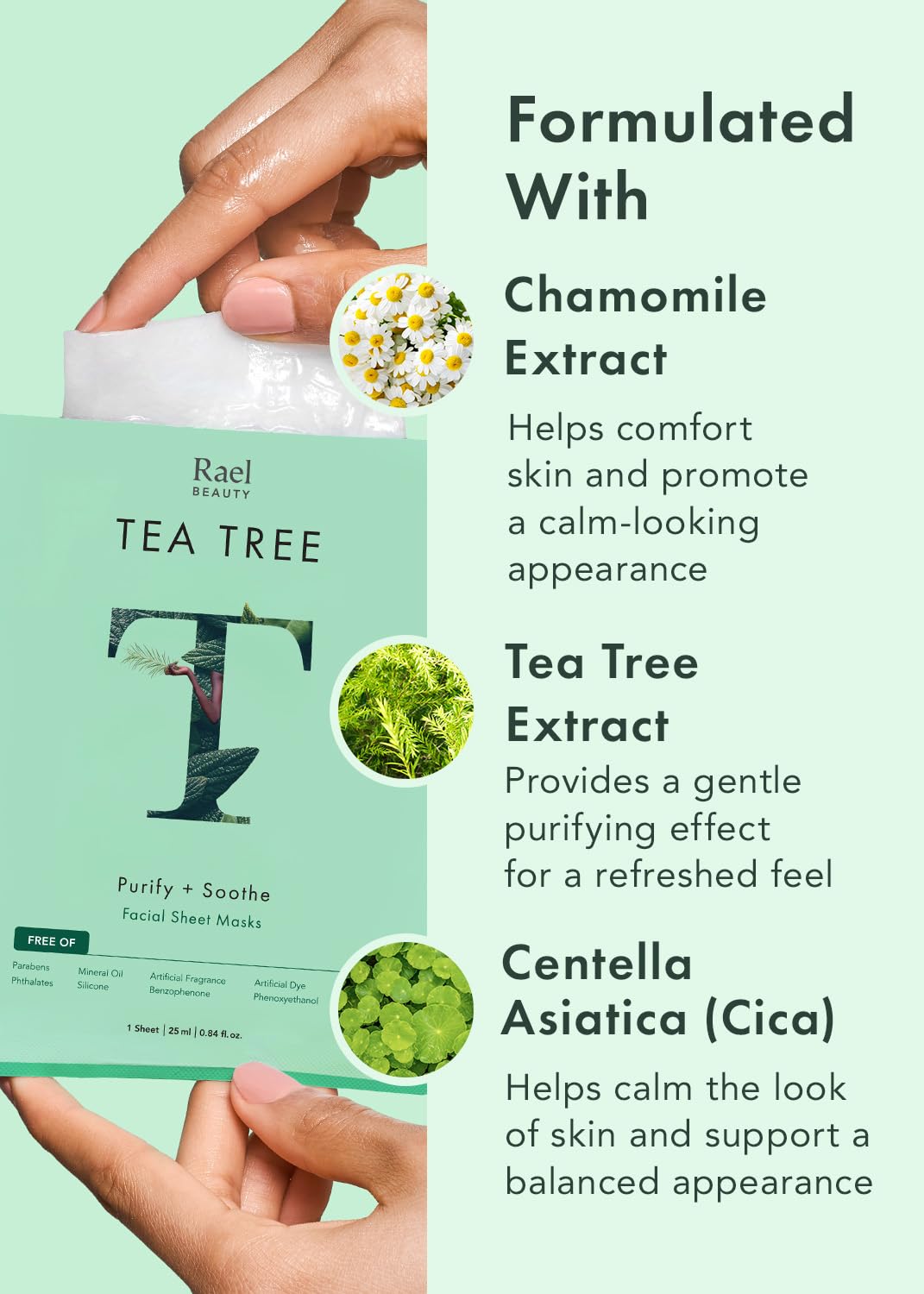 Rael Facial Masks Variety Pack showing all four masks