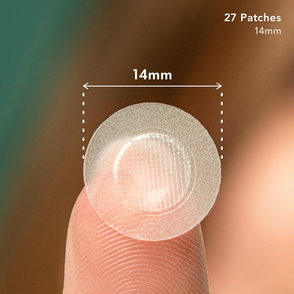 Rael Hydrocolloid Pimple Patches packaging with 27 patches