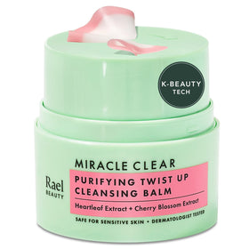 Rael Miracle Clear Facial Cleanser front view with twist-up design