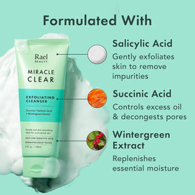 Rael Miracle Clear Facial Cleanser with pump open