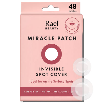 Rael Miracle Invisible Spot Cover Hydrocolloid Acne Pimple Patches front view