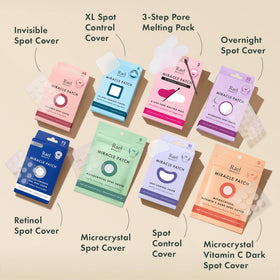 Rael Miracle Invisible Spot Cover Patches with skin tone background