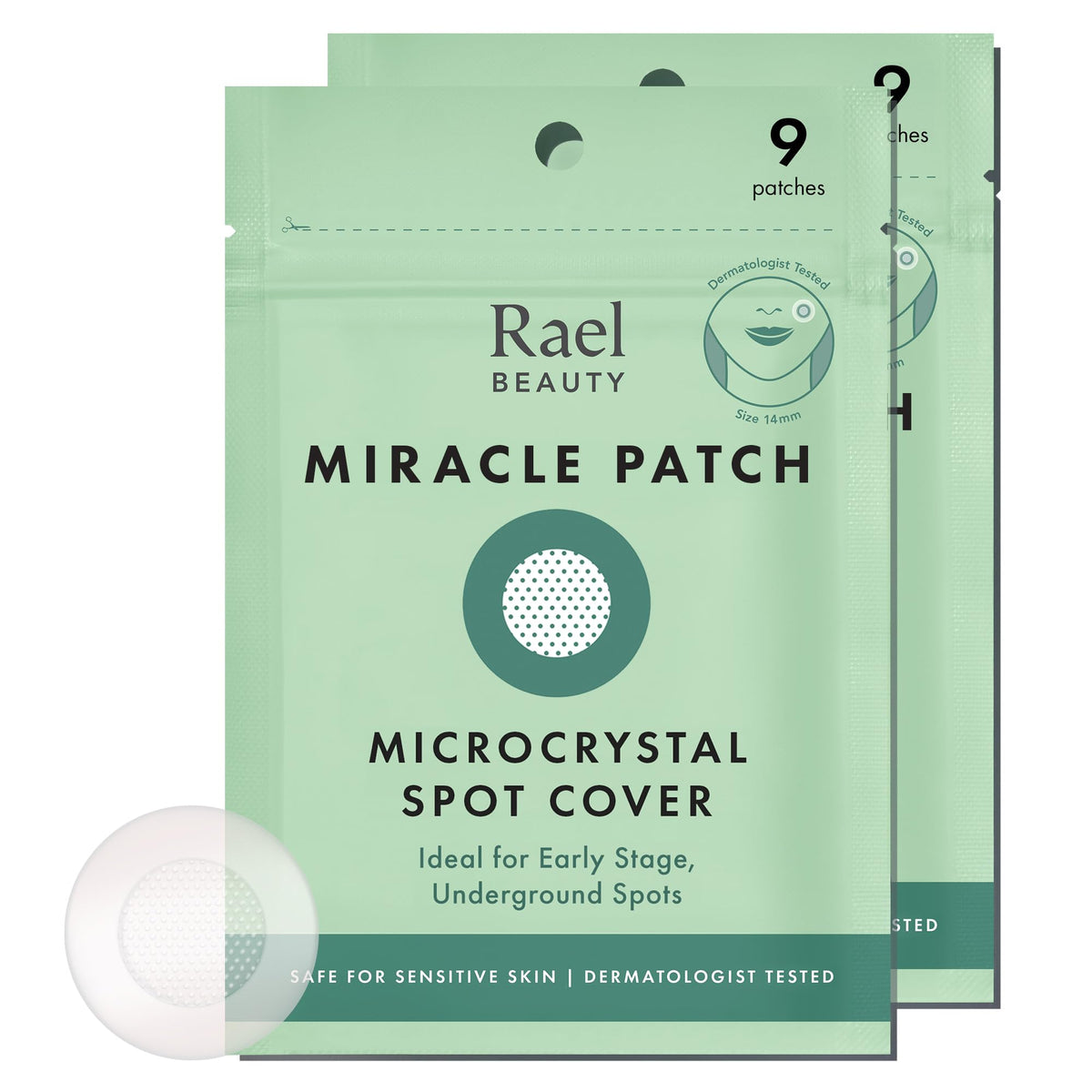 Rael Miracle Microcrystal Spot Cover Hydrocolloid Pimple Patches front view