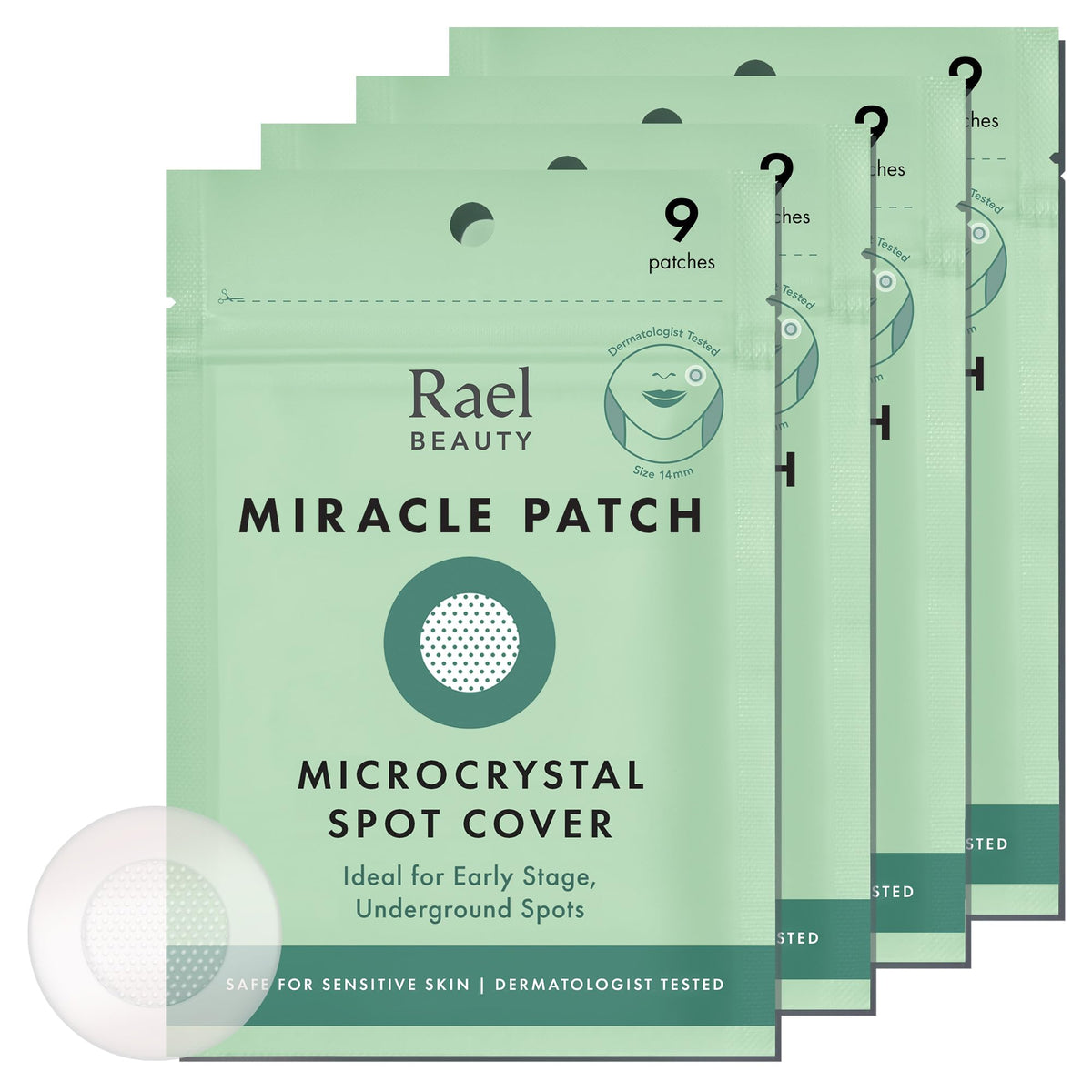 Rael Miracle Microcrystal Spot Cover Pimple Patches front view