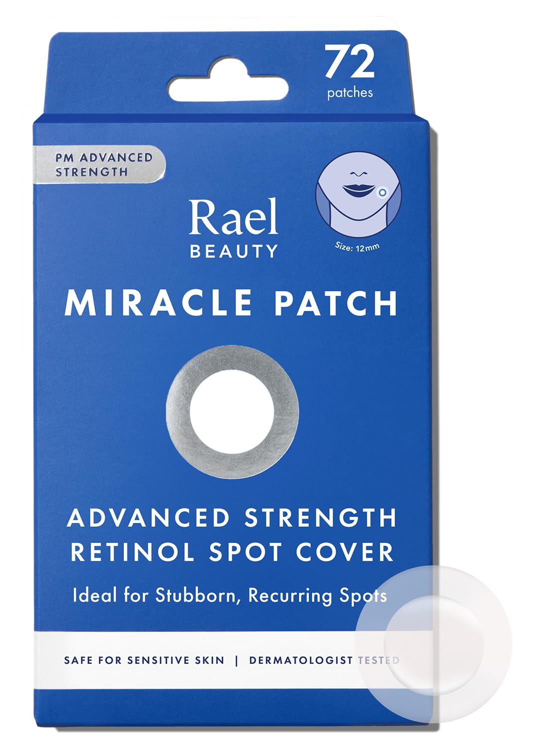 Rael Miracle Retinol PM Spot Cover Hydrocolloid Acne Patches front view