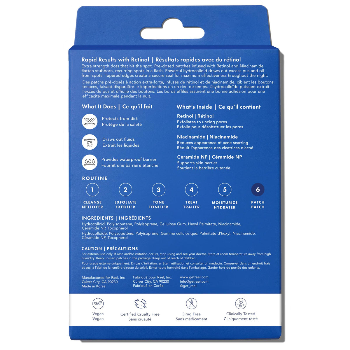 Rael Miracle Retinol PM Spot Cover Hydrocolloid Acne Patches lifestyle scene