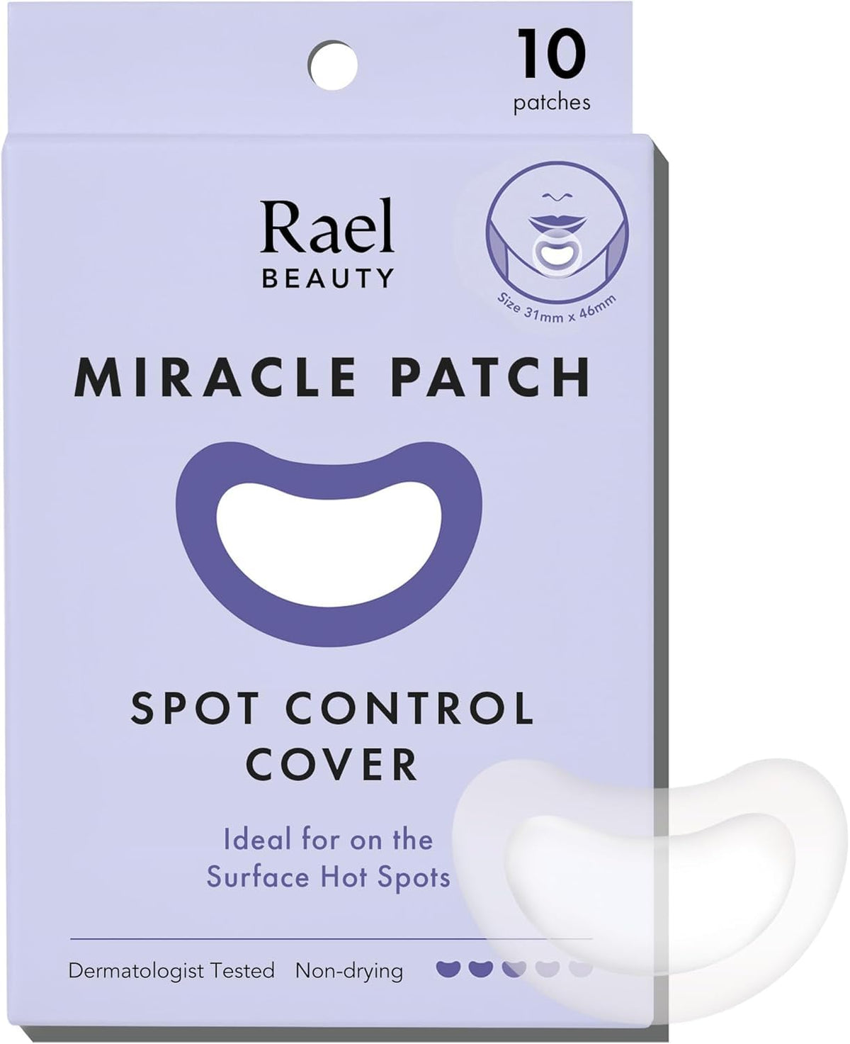 Rael Miracle Spot Control Hydrocolloid Pimple Patches front view