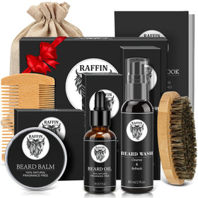 RAFFIN Beard Kit front view with all included products