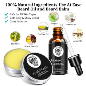 RAFFIN Beard Oil bottle with natural ingredients