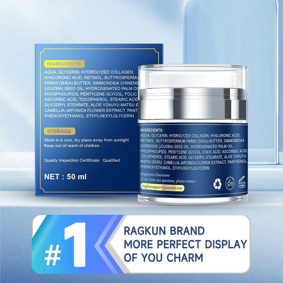 Ragkun Anti-Aging Face & Neck Cream 2-Pack side view