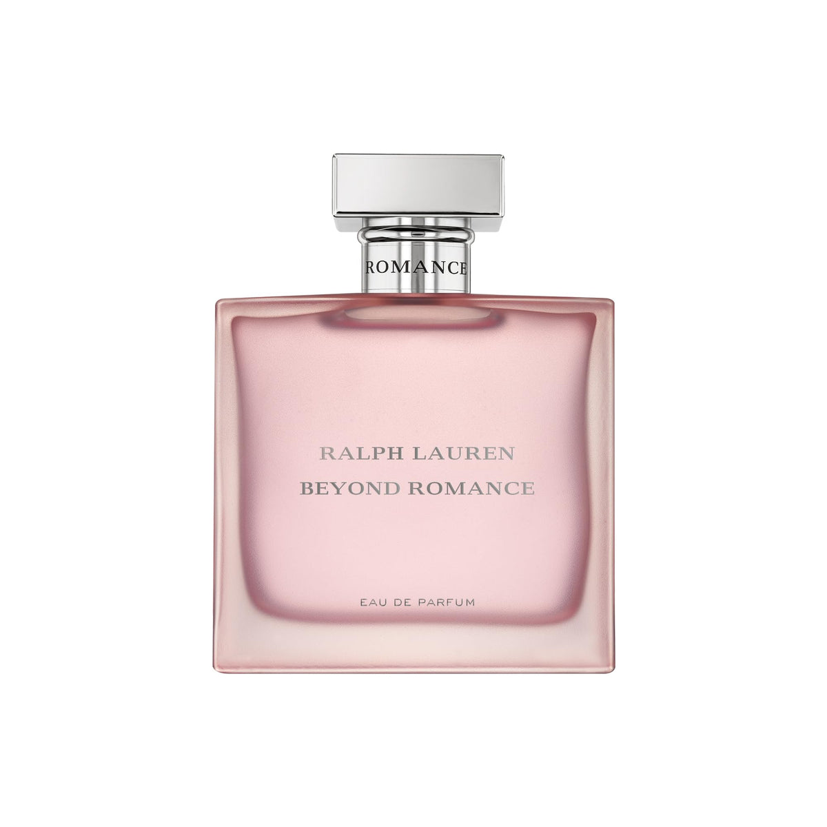 RALPH LAUREN Beyond Romance Eau de Parfum frosted pink bottle front view
