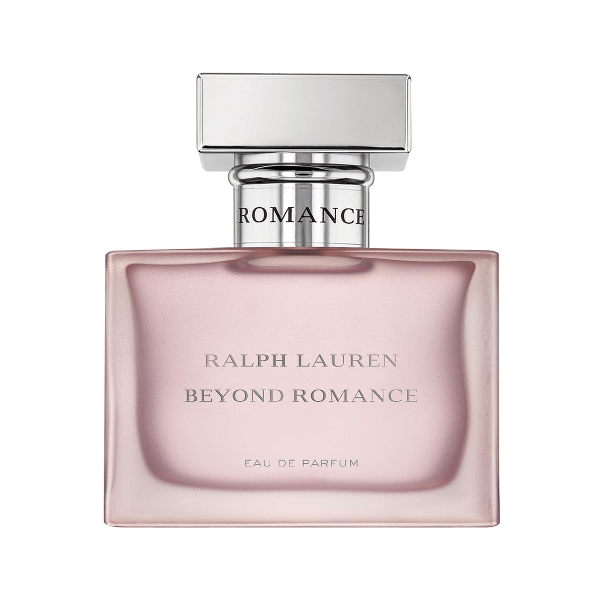 RALPH LAUREN FRAGRANCES Beyond Romance Eau de Parfum frosted pink bottle front view