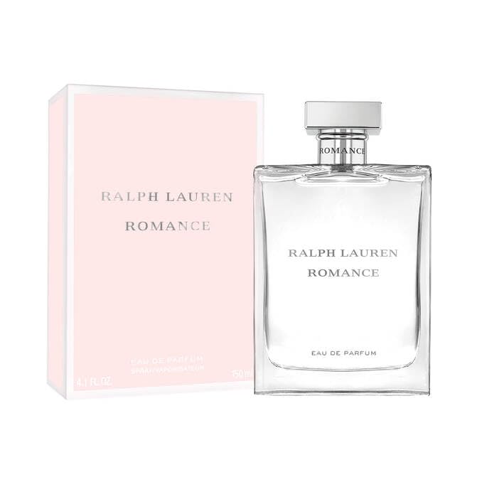 RALPH LAUREN FRAGRANCES Romance Eau de Parfum with floral background