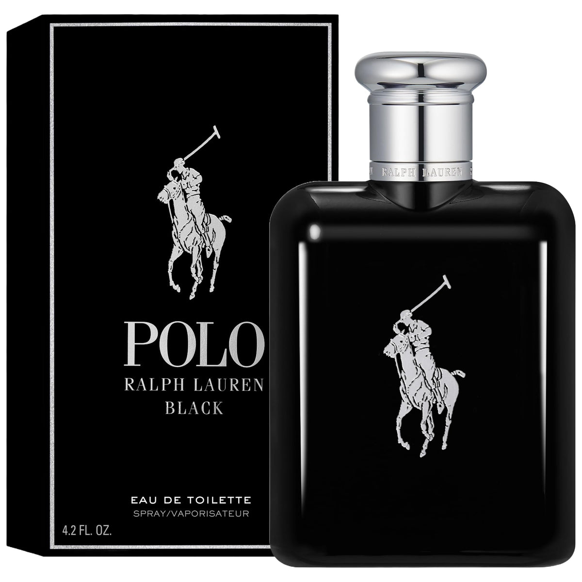 RALPH LAUREN Polo Black Eau de Toilette bottle side view
