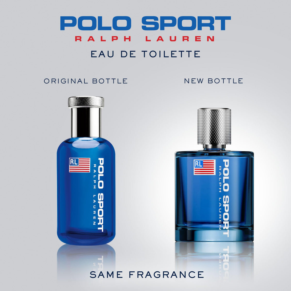RALPH LAUREN Polo Sport Eau de Toilette bottle on a summer background